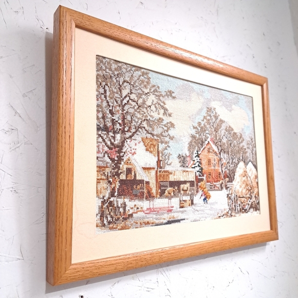 Vintage Currier & Ives An Heirloom Collection Winter Scenes Cross stitch - Picture 2 of 10